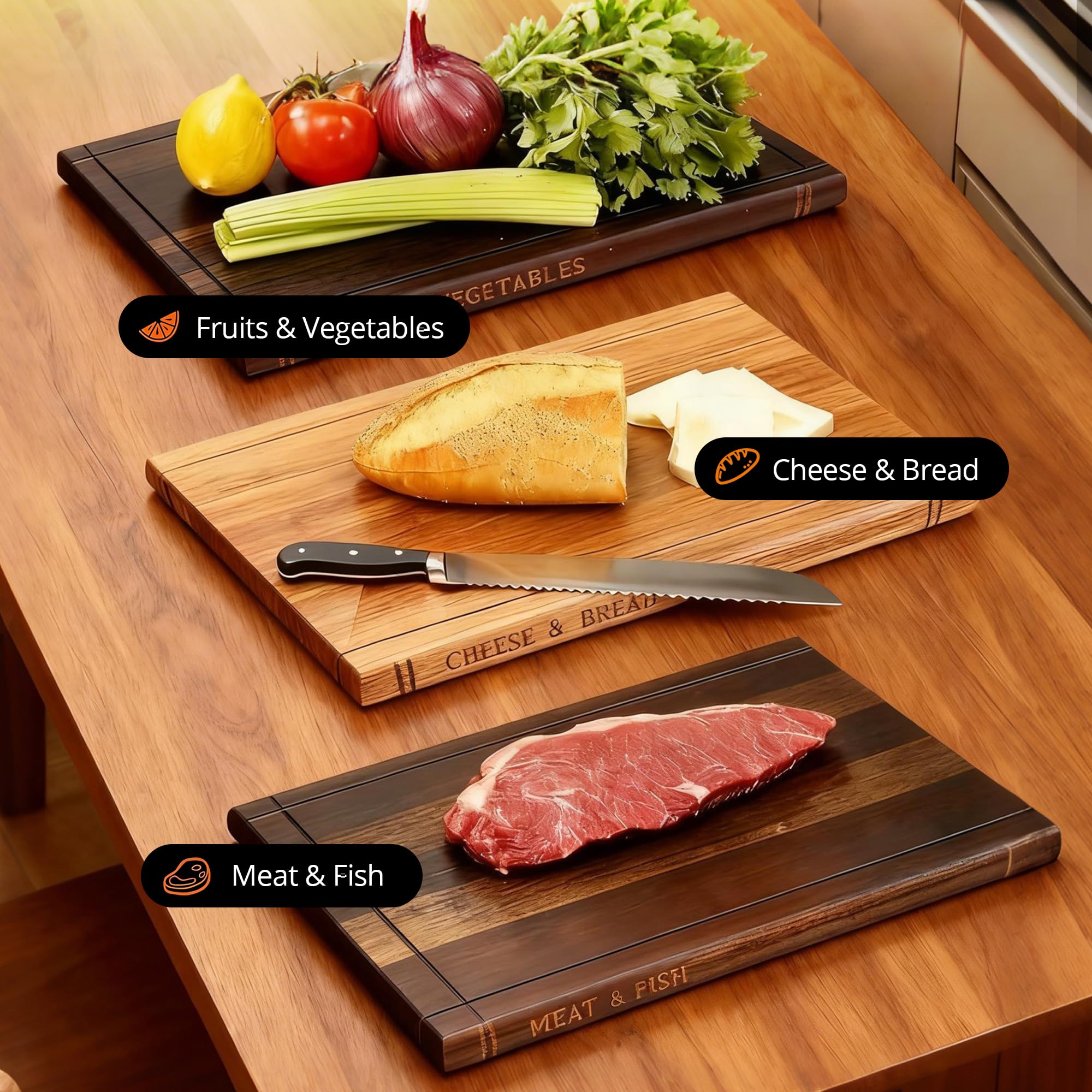 Goodinary® Wood Cutting Boards