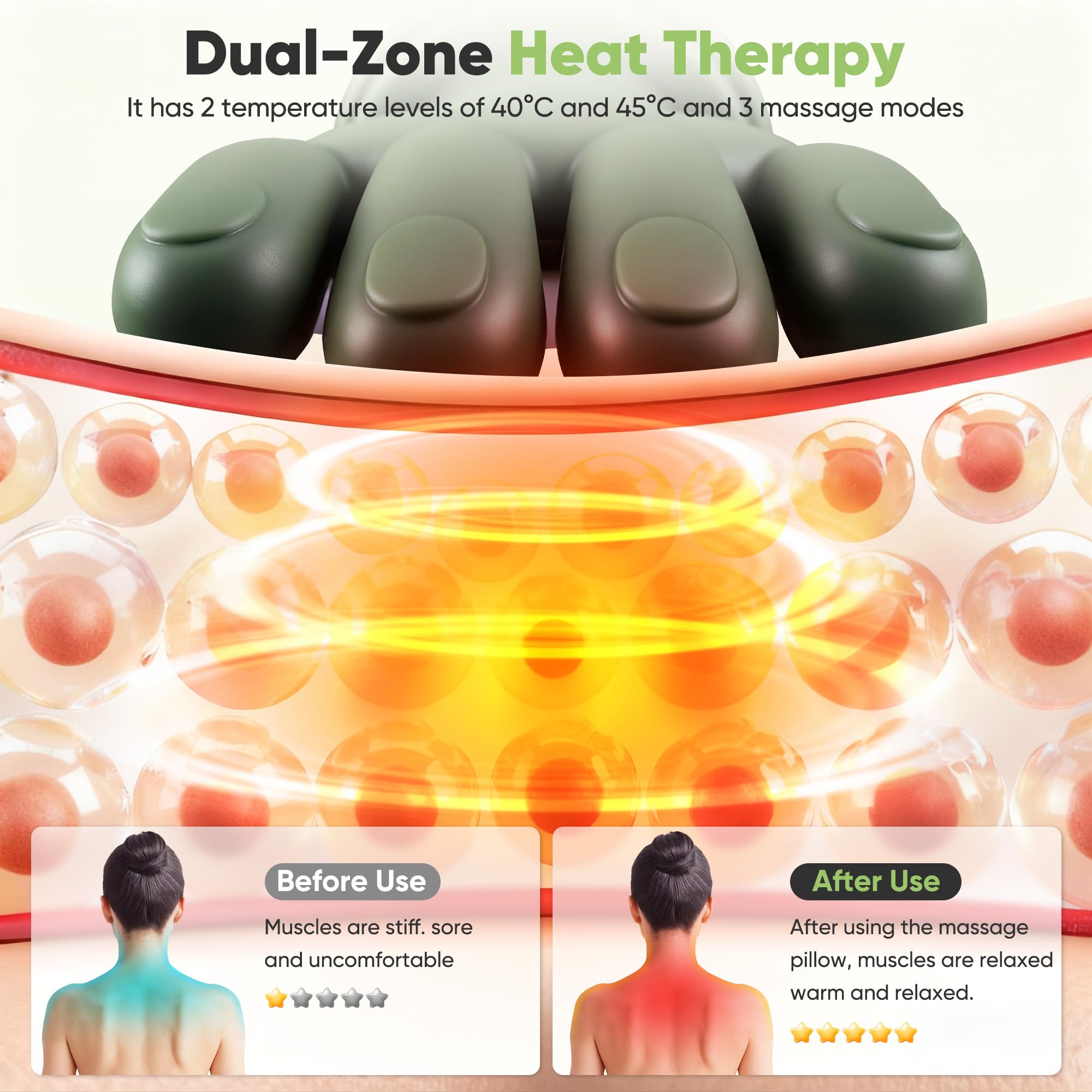 Goodinary® Heated Massage Pillow