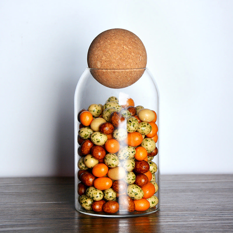Goodinary® Round Cork Glass Jar
