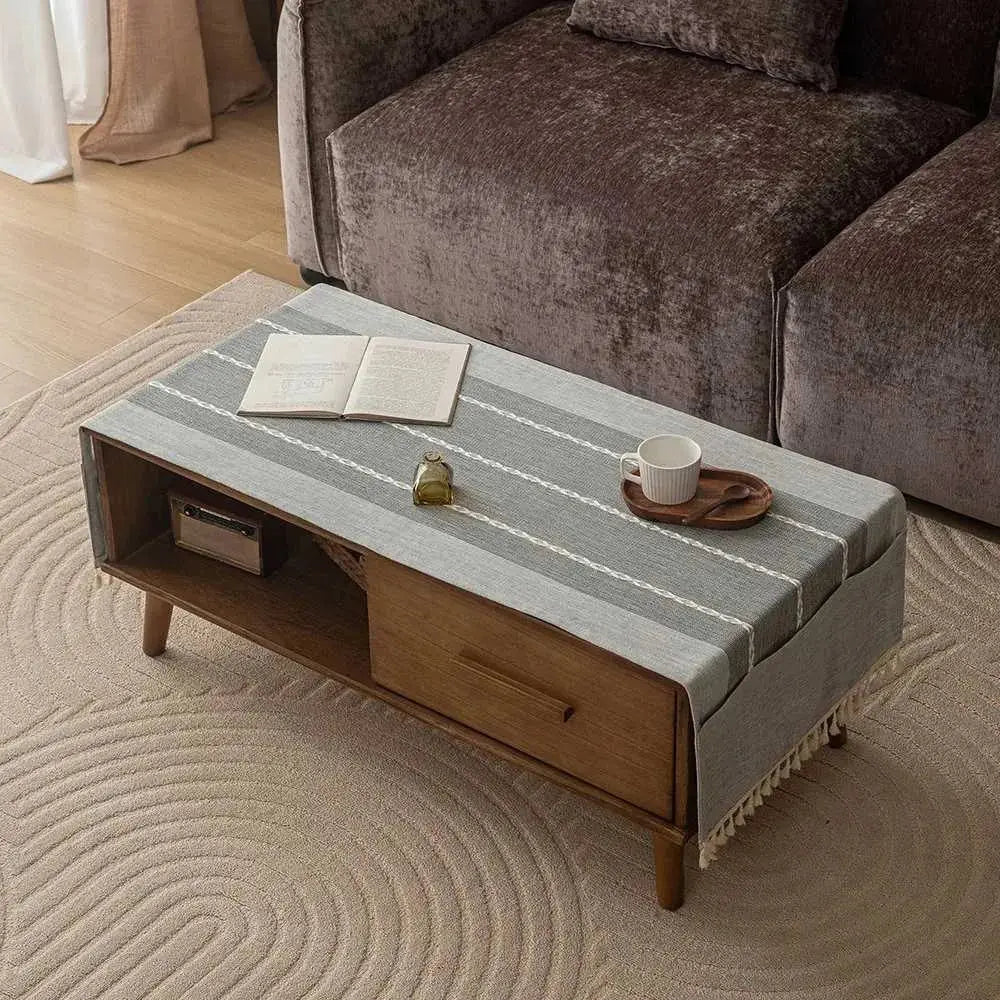 Goodinary® Coffee Table Cover with Pockets - Goodinary