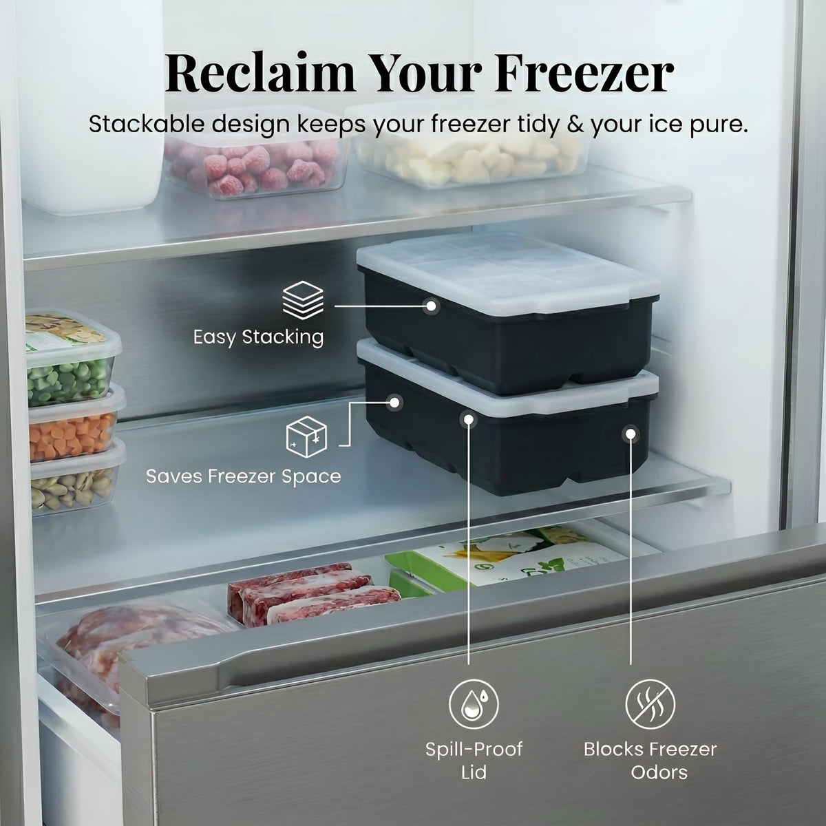 Goodinary® Jumbo Silicone Ice Tray