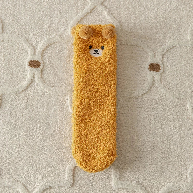 Goodinary® Teddy Bear Fuzzy Socks (2pcs)
