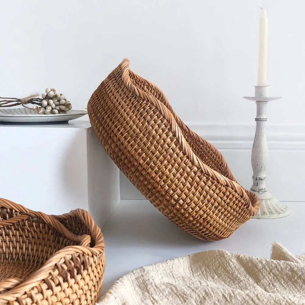 Goodinary® Handwoven Rattan Storage Basket Set Goodinary