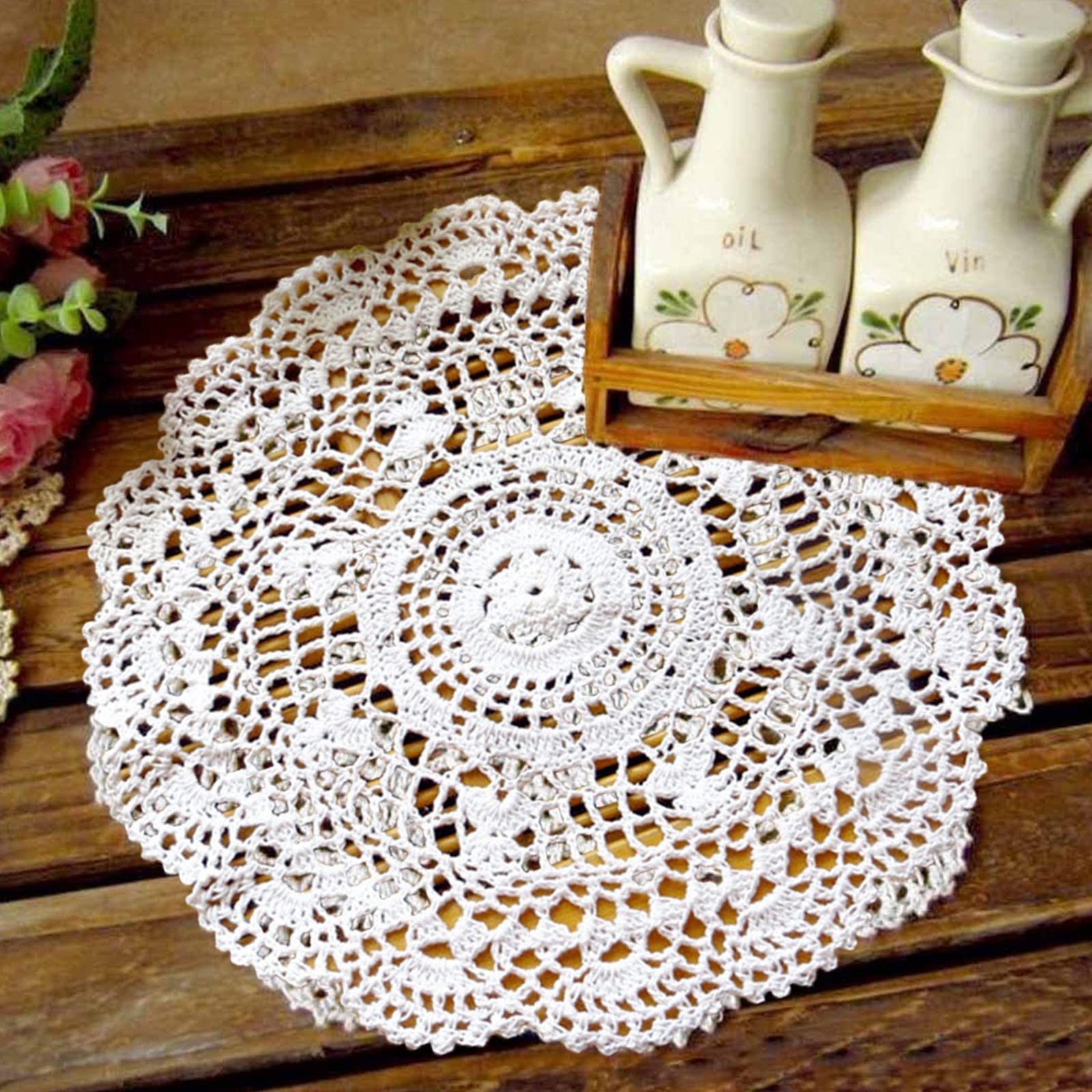 Goodinary® Crochet Lace Doily (4 Pcs)
