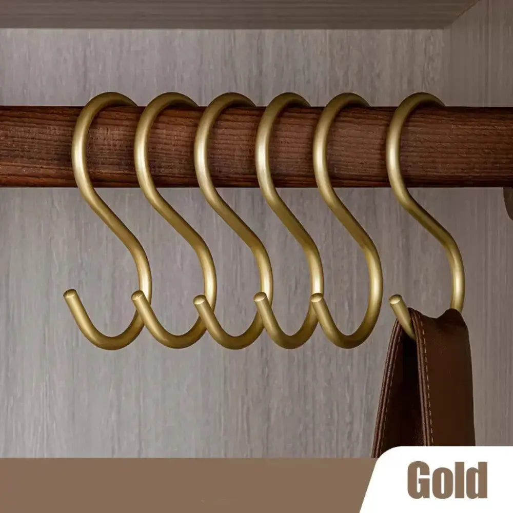 Goodinary® Multipurpose Aluminium S Shaped Hooks Matte Finish - Goodinary