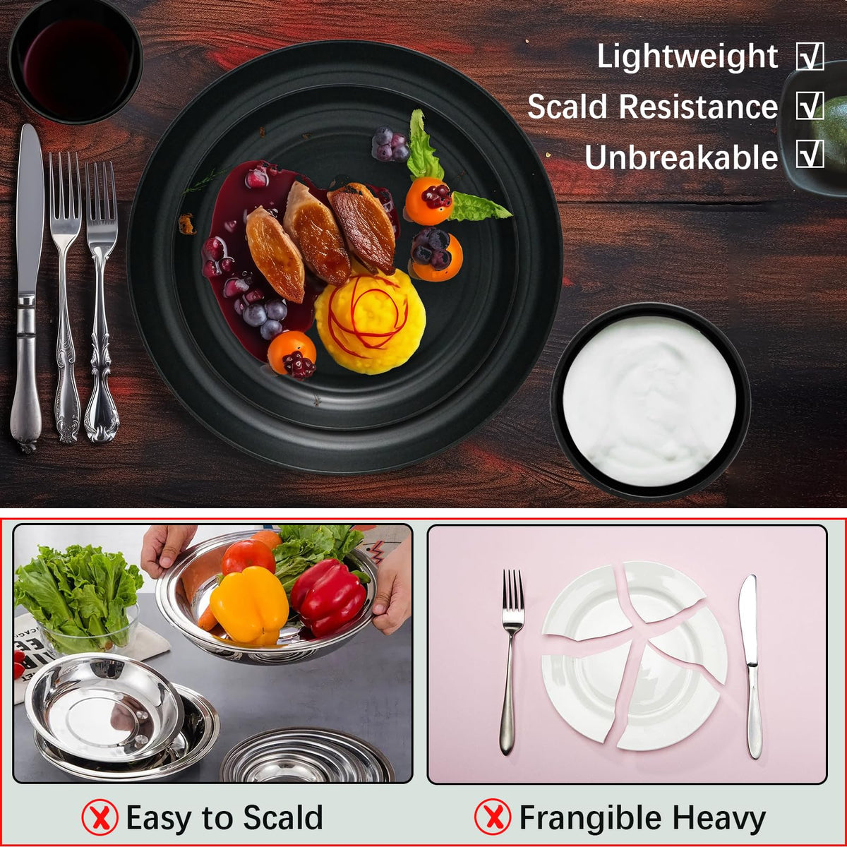 Goodinary® Plastic Dinnerware Set