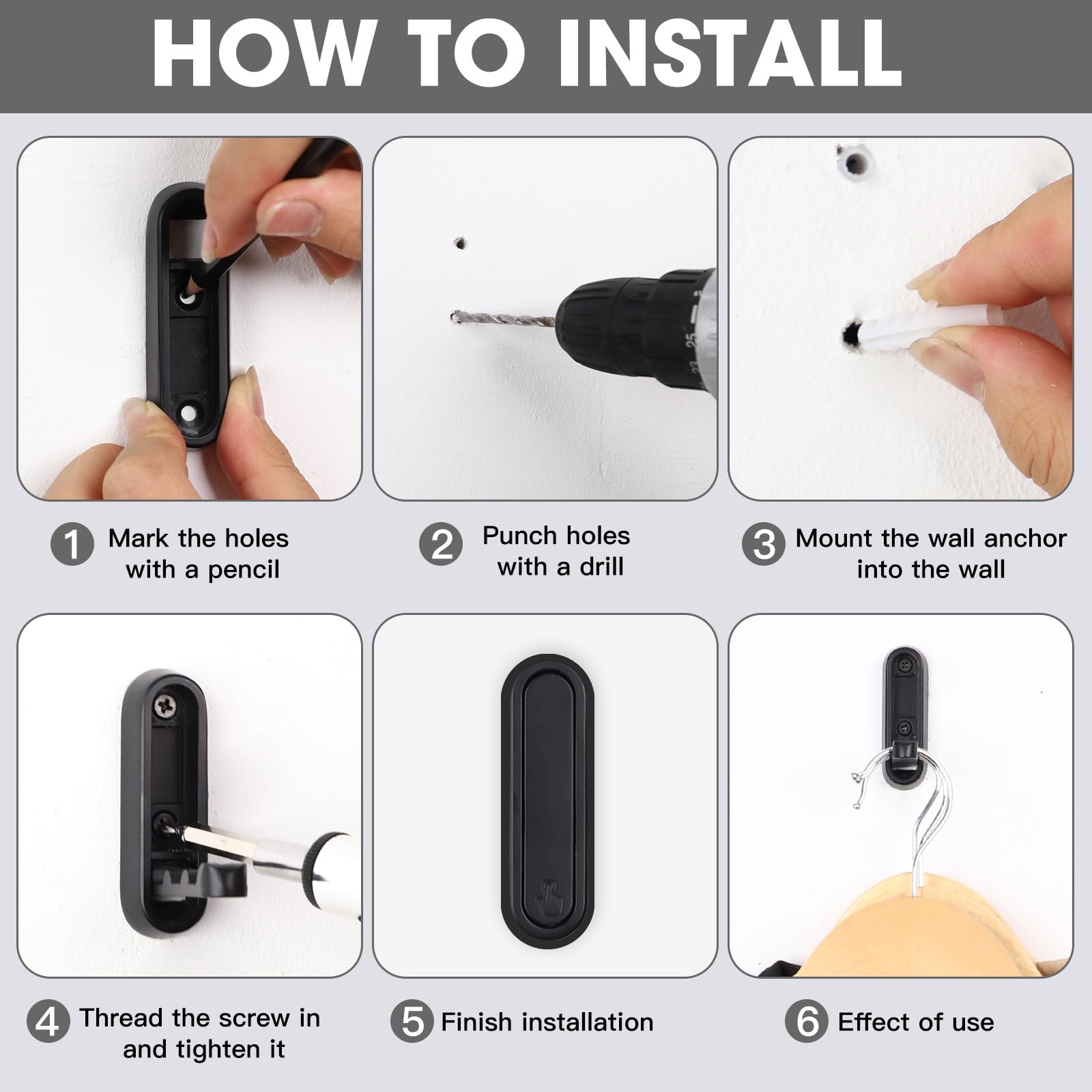Goodinary® Folding Wall Hooks