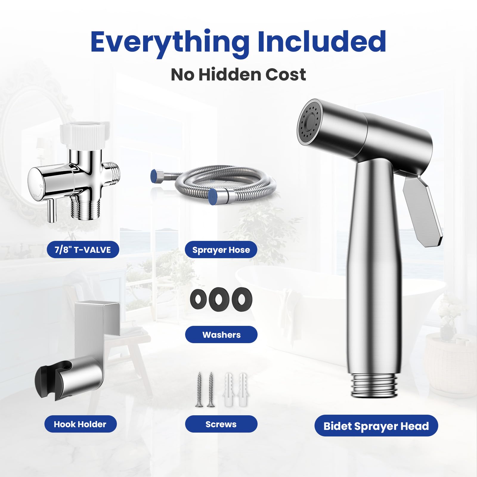 Goodinary® Stainless Bidet Sprayer Set