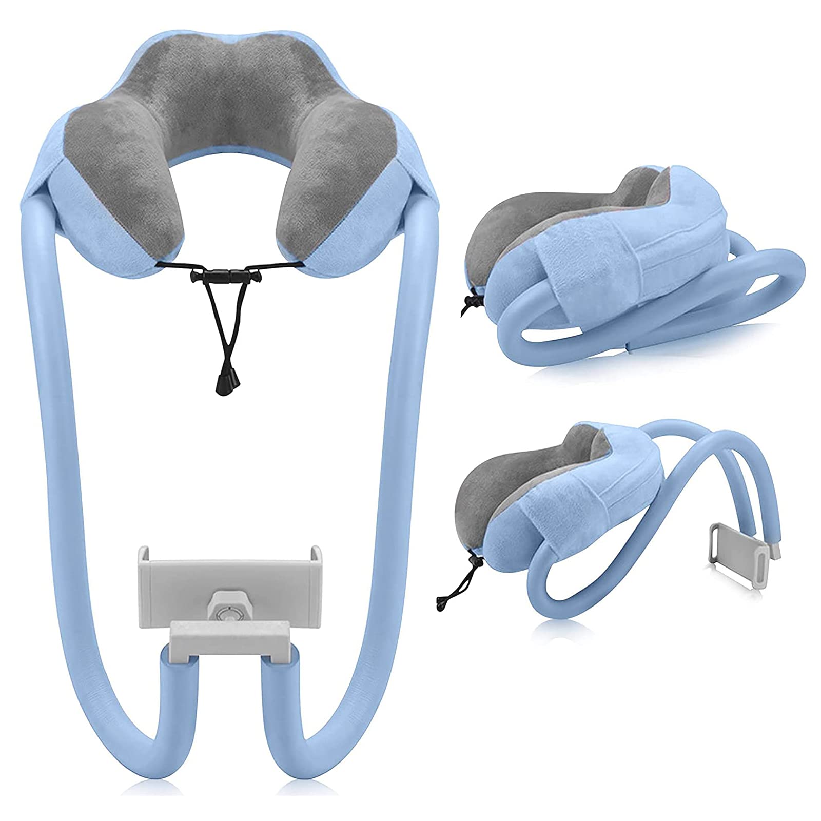 Goodinary® Adjustable Neck Phone Stand & Travel Pillow