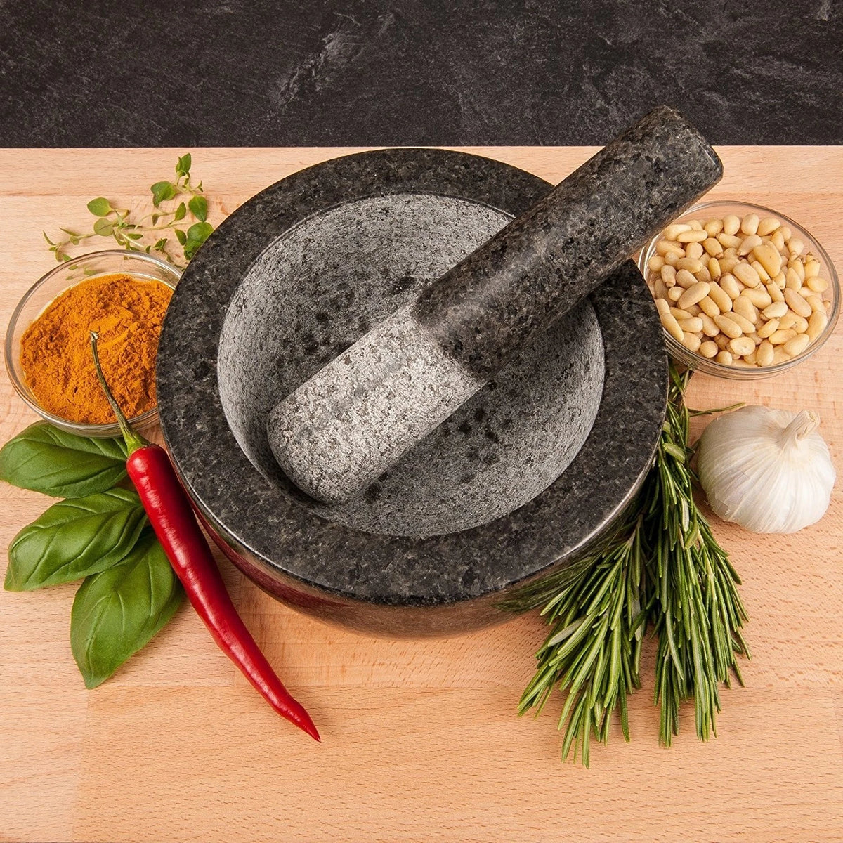 Goodinary® Granite Mortar and Pestle Set