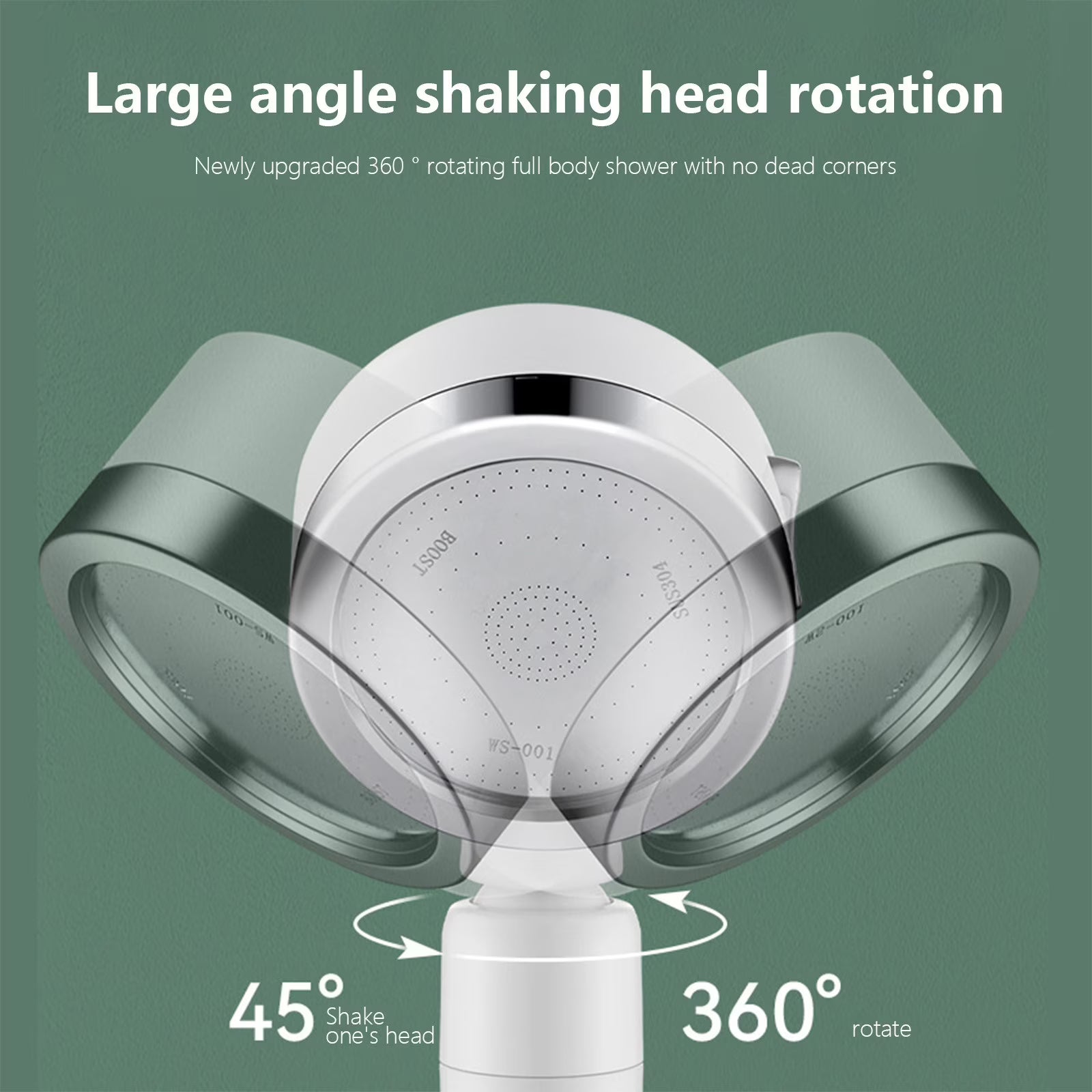 Goodinary® One-Touch Stop Showerhead