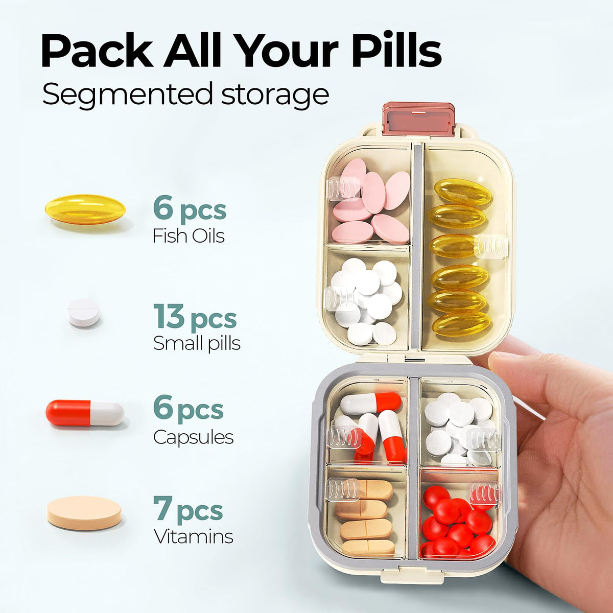 Goodinary® 7-Grid Pill Case