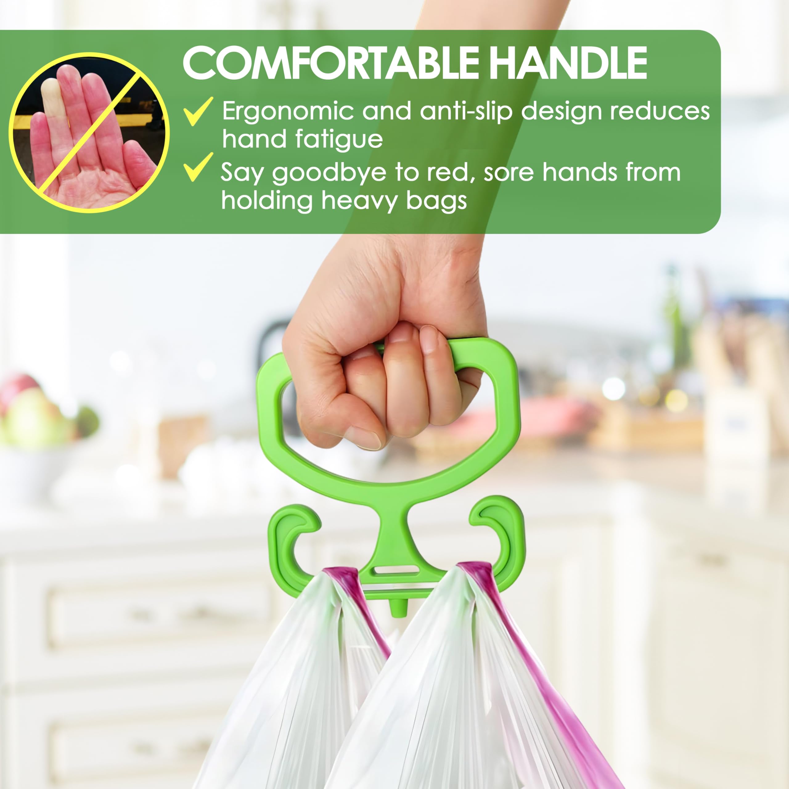 Goodinary® Heavy Duty Grocery Bag Carrier Handle