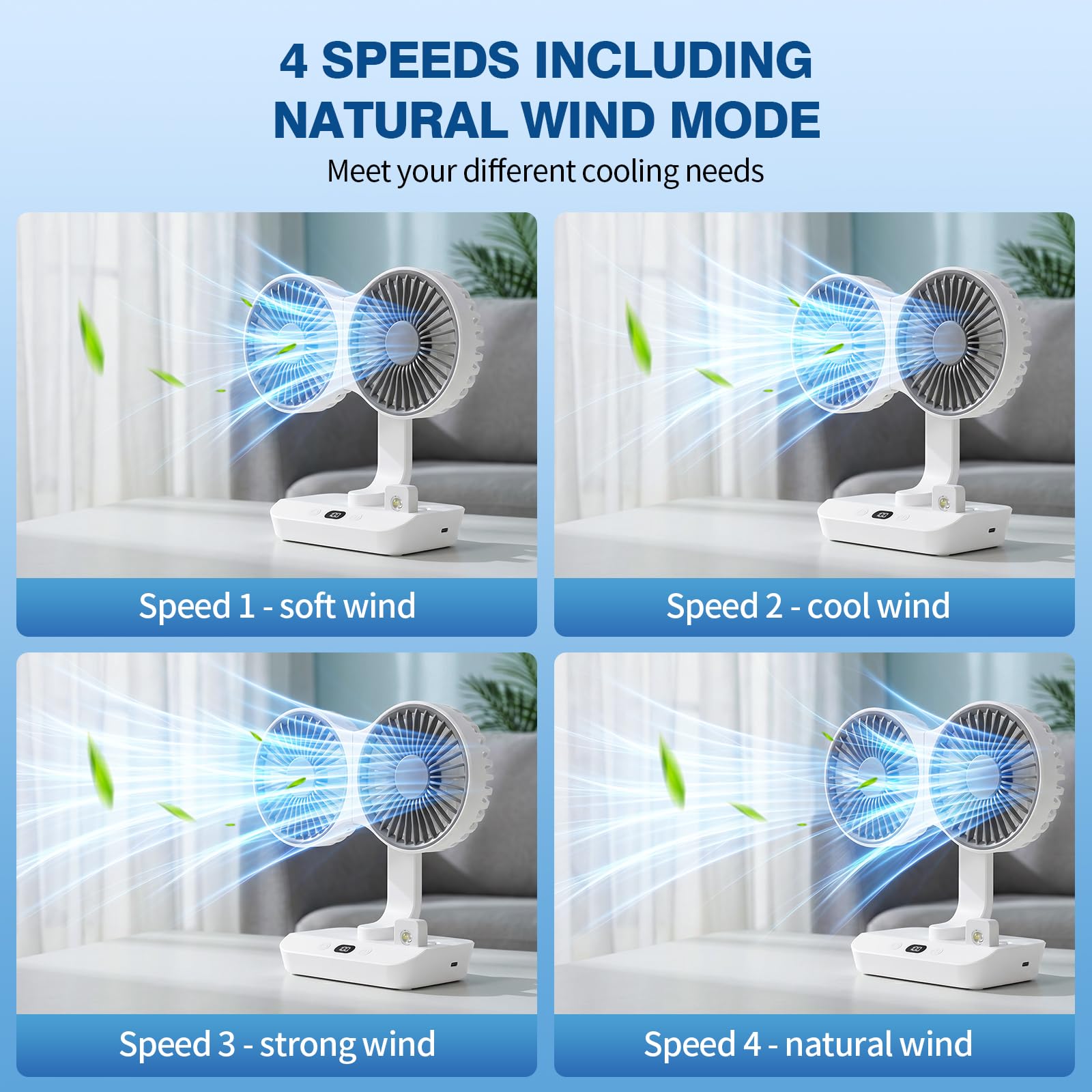Goodinary® Dual Desk Fan