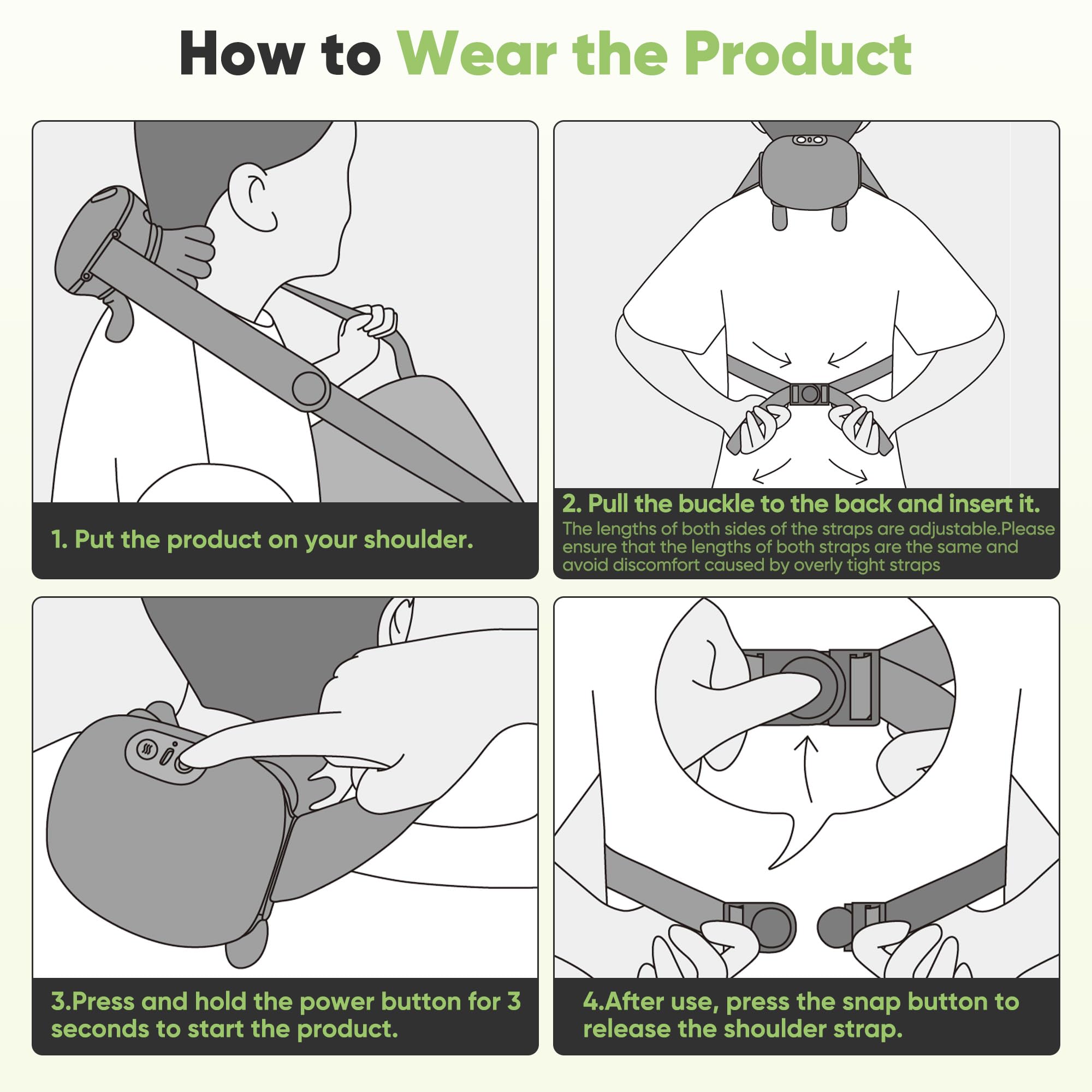 Goodinary® Heated Massage Pillow