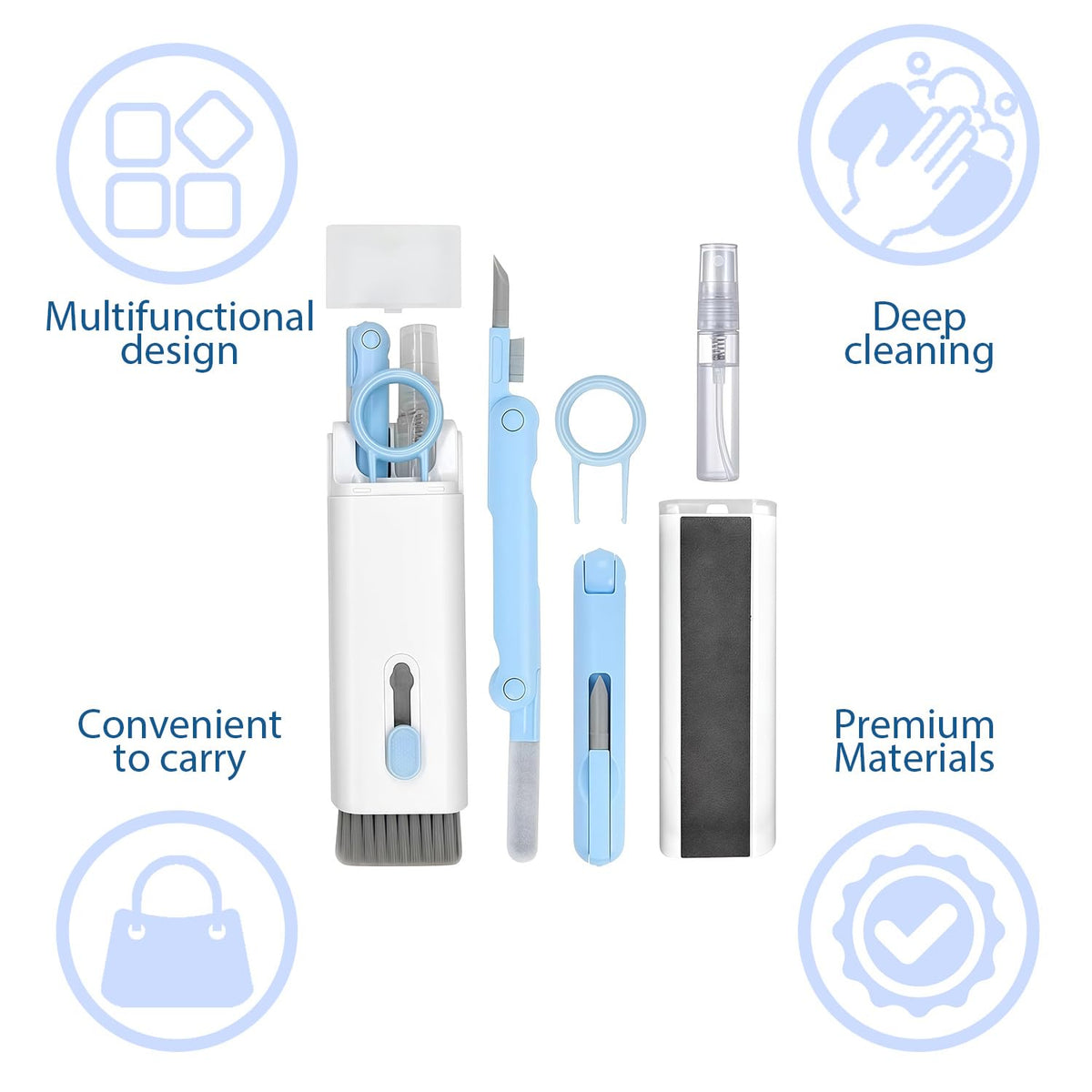 Office Object™ 7-in-1 Keyboard and Electronics Cleaning Kit