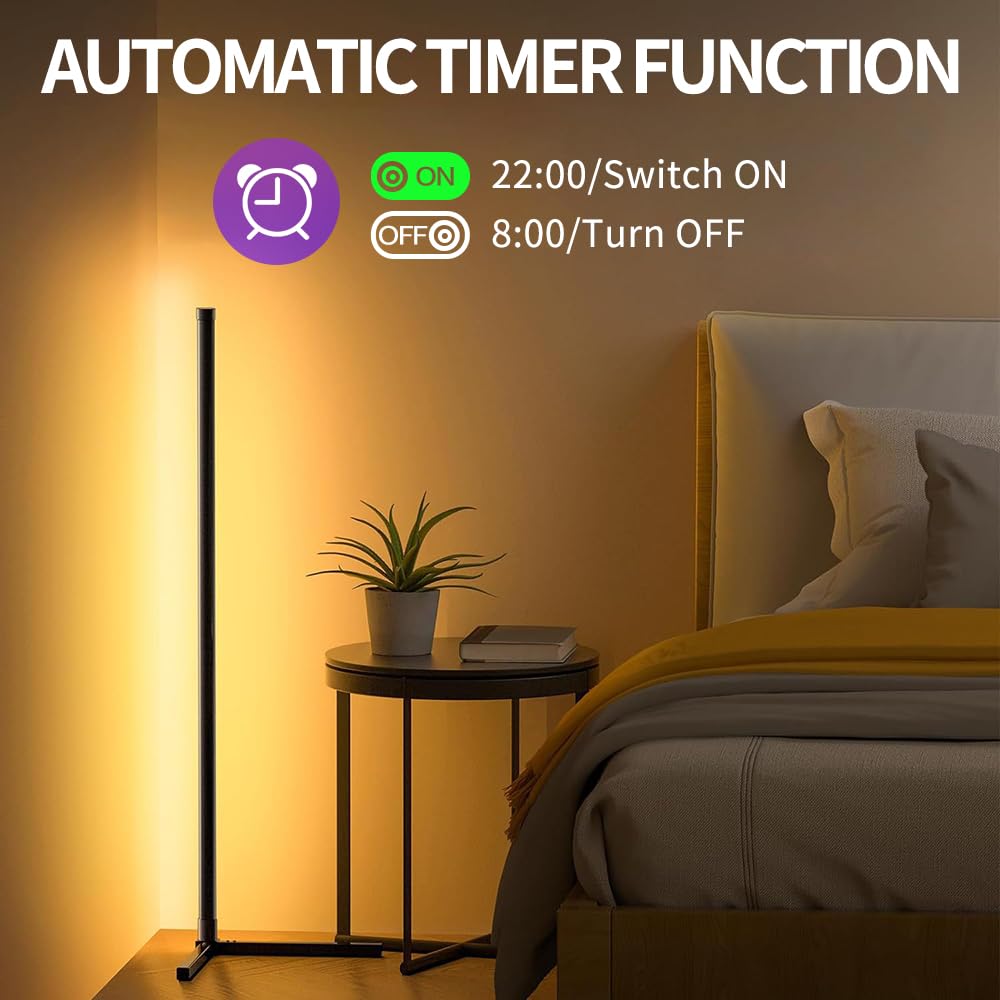 Goodinary® RGB LED Corner Floor Lamp