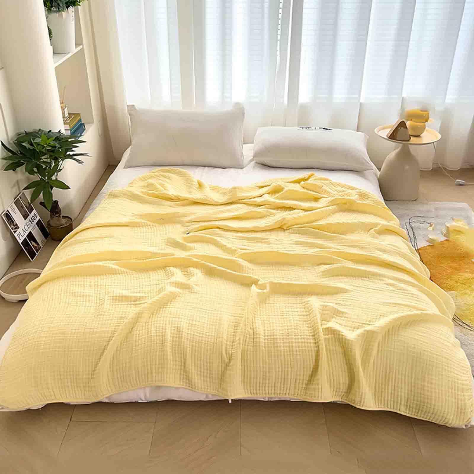 Goodinary® Lightweight Cotton Muslin Throw Blanket