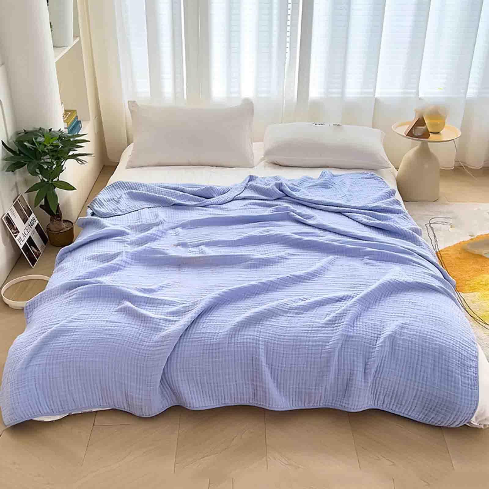 Goodinary® Lightweight Cotton Muslin Throw Blanket