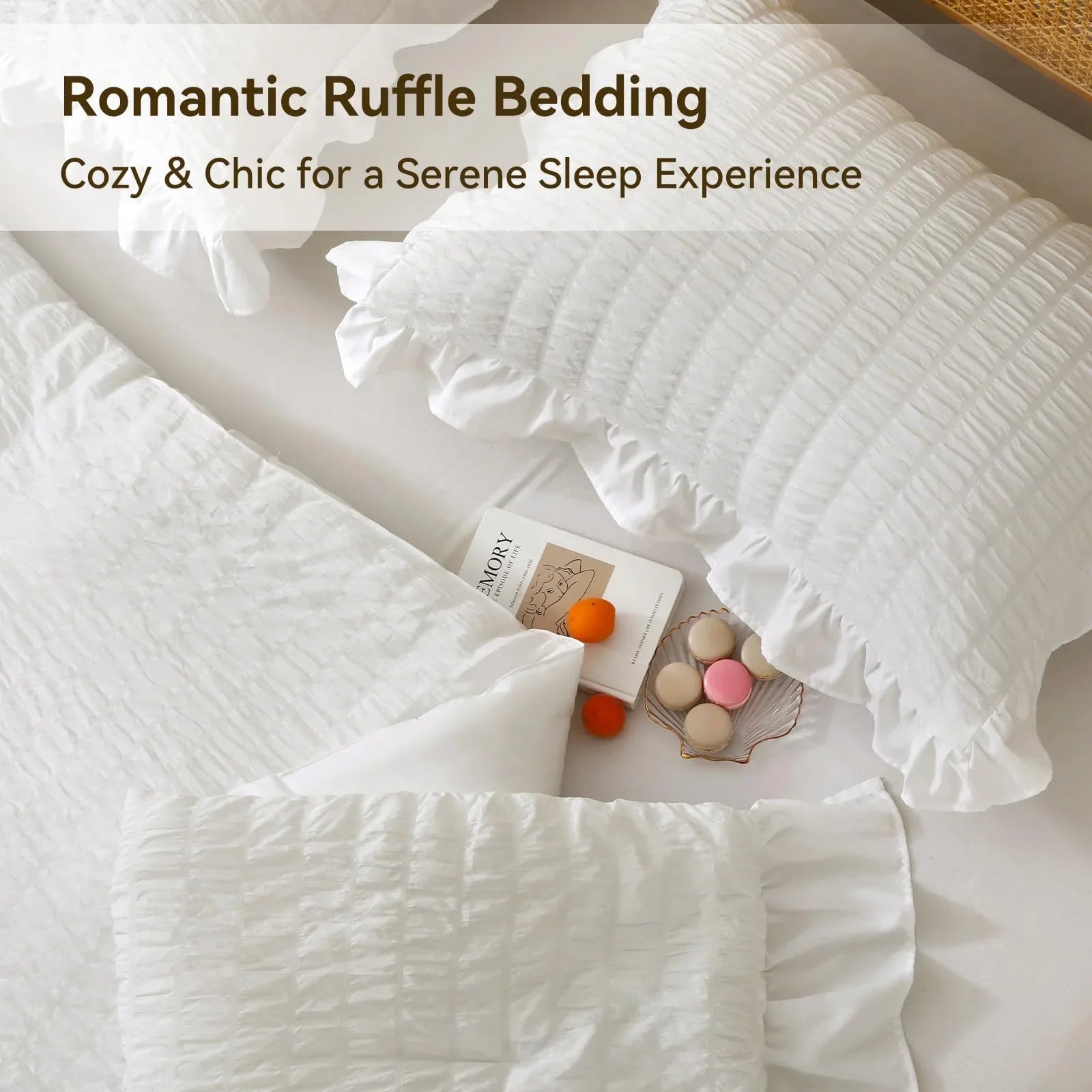 Goodinary® Korean Lace Seersucker Bedding Set