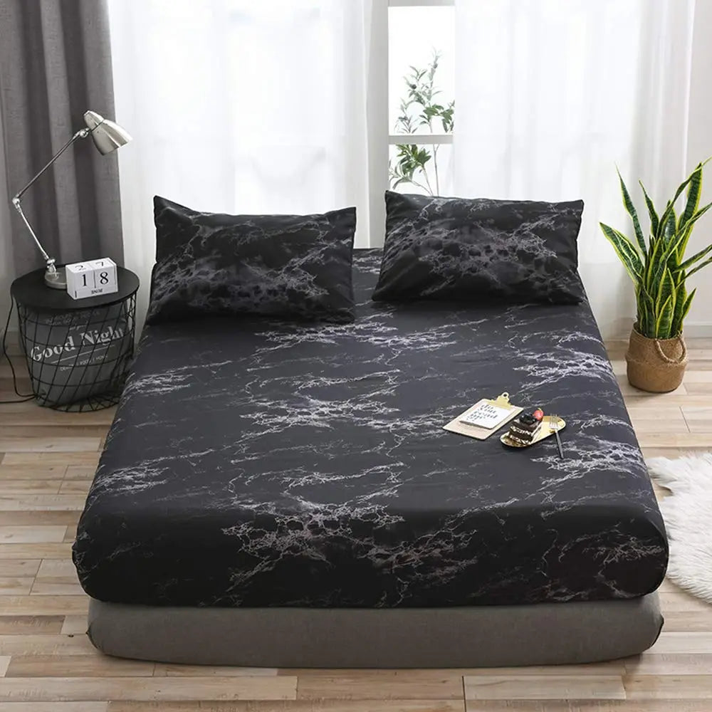 Goodinary® Marble Print Microfiber Deep Pocket Set Goodinary