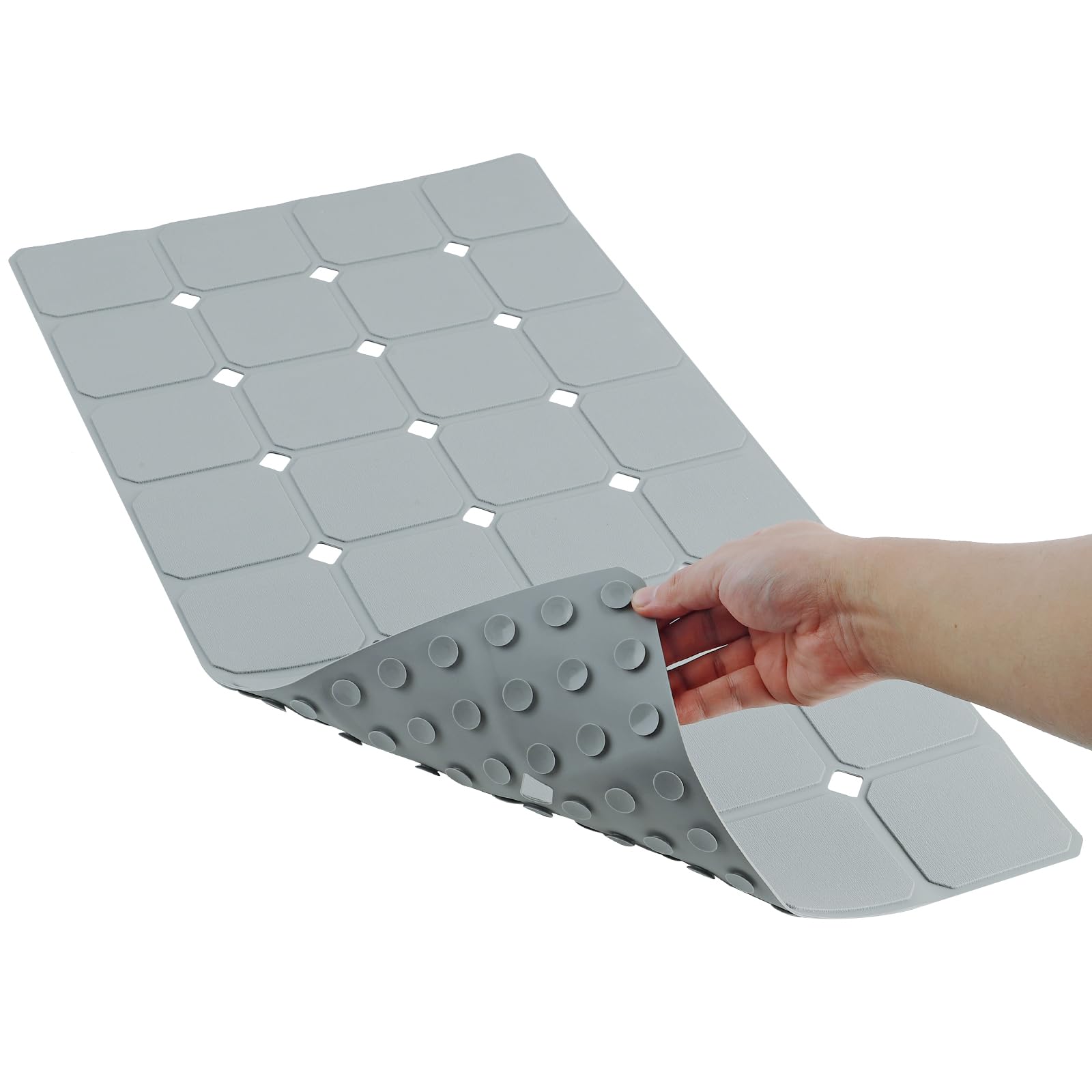 Goodinary® Silicone Foldable Tub Mat with Strong Suction Cups