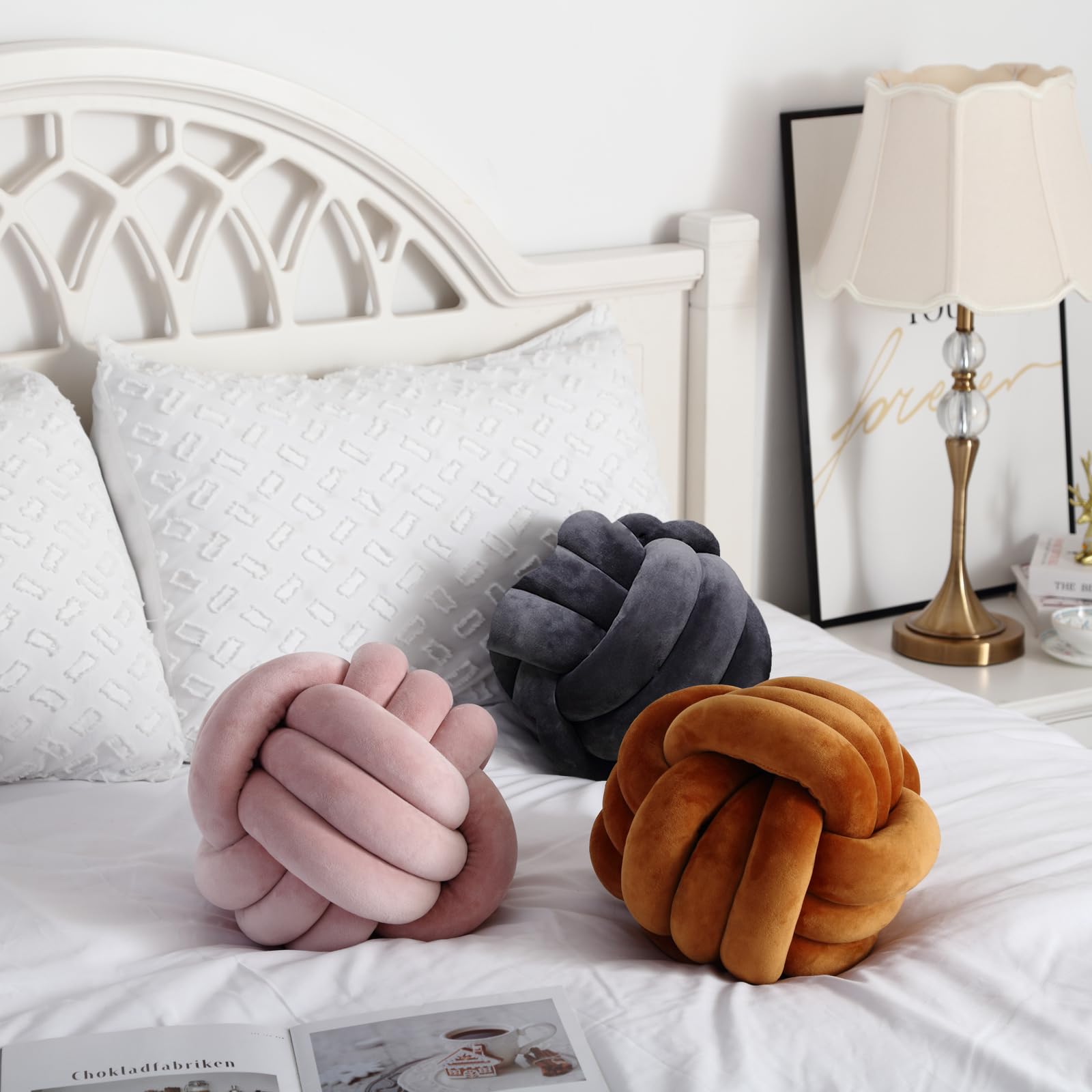 Slumblr® Nordic Woven Knot Ball Pillow